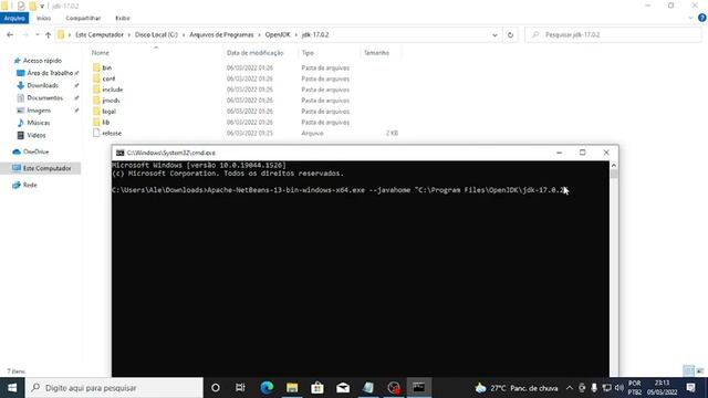 Apache-NetBeans-13 + OpenJDK - Erro: You can specify valid JDK location using --javahome installer. смотреть онлайн