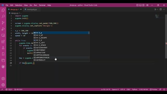 PyGame Tutorial For Beginners - Drawing design using arrow keys in PyGame смотреть онлайн