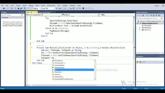 How To Get Full Path of a File in VB.NET смотреть онлайн