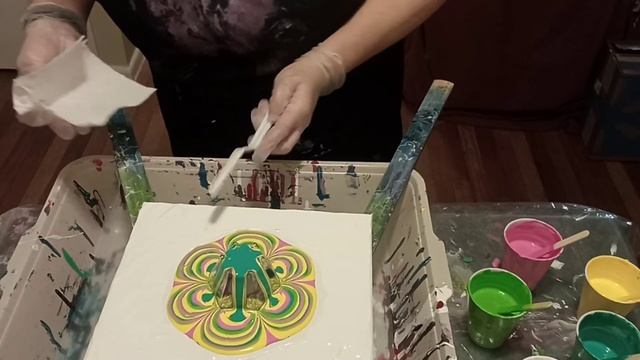 WATCH TIL THE END 2 C WHY I titled this "Groovy Mishap"?♀️ #painting #art #artist #acrylicpainting смотреть онлайн
