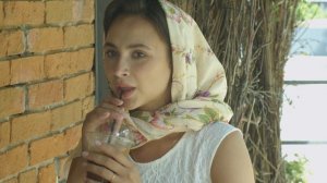 Шаль из хлопка "Озеро света", вид 2