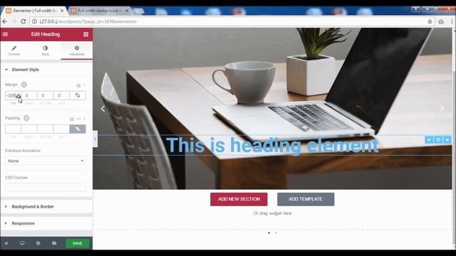 How to create full width background image slider in Elementor 2 смотреть онлайн