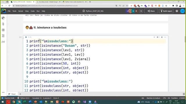 Online Kurz Python Objektové Programovanie - issubclass() isinstance() v Pythone? ???? смотреть онлайн
