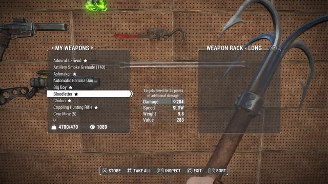 Fallout 4 Contraptions Workshop Nifty Weapon Rack Trick смотреть онлайн