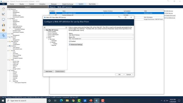 How to configure web API in Blue Prism смотреть онлайн