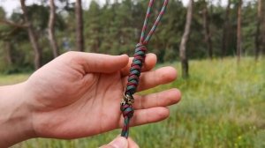 Темляк из паракорда с бусиной «Дейви Джонс»