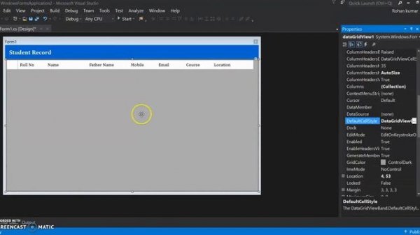 c# datagridview material design