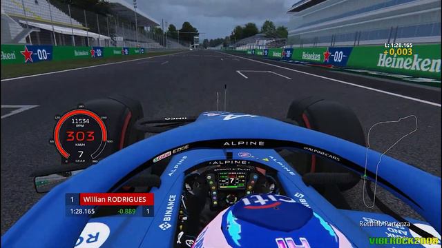 [Assetto Corsa] Alpine F1 Team-Renault A522 @ Monza Circuit with Fernando Alonso смотреть онлайн