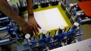 Трафаретная печать шелкография натяжение ткани сита на раму