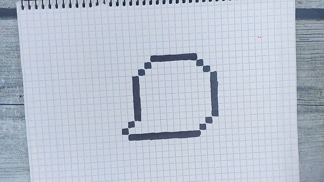 Как рисовать по клеточкам - ПРИКОЛЬНЫЙ ПУЗЫРЬ / Рисунки по клеточкам Лайк ? АРТ смотреть онлайн