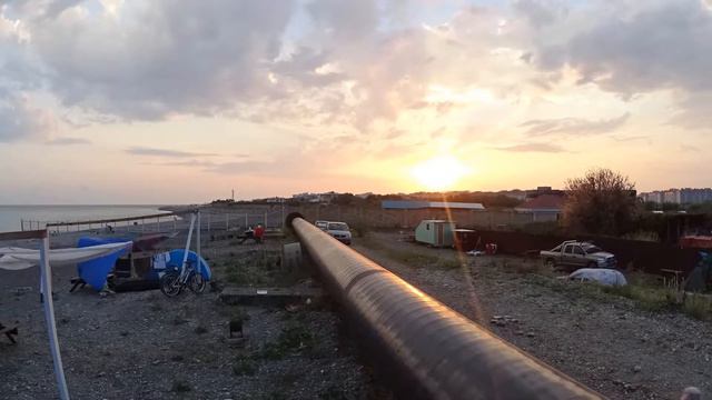 TimeLapse Адлер, пляж автокемпинга Енот смотреть онлайн