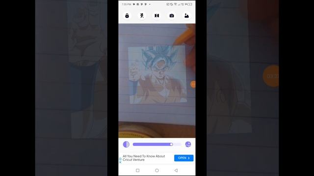 tracing the image of son goku in sketch app смотреть онлайн