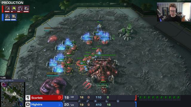 There are Levels. - Scarlett (Z) vs. HiGhDrA (P) - HSC24 Group D | StarCraft 2 смотреть онлайн