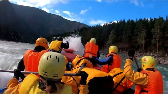 Средняя Катунь видео c GOPRO осенний сплав смотреть онлайн