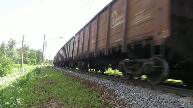 Электровоз ВЛ10-1141 перегон Бекасово 1-Нара 27.06.2017 смотреть онлайн