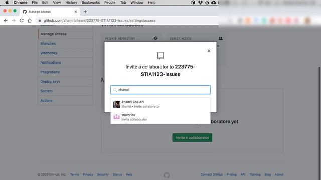 GitHub | Inviting collaborators to a private repository смотреть онлайн