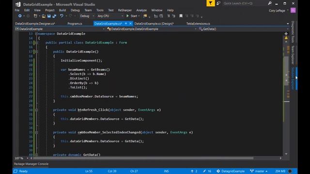 Tekla Open API Tutorial - DataGrid Material List Example смотреть онлайн