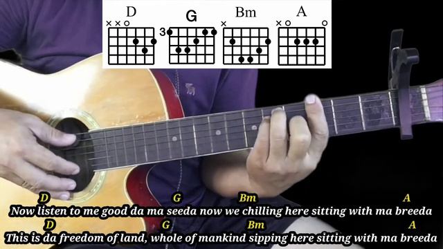Jamrock Land - Alfons | Guitar Tutorial With Lyrics and Chords смотреть онлайн