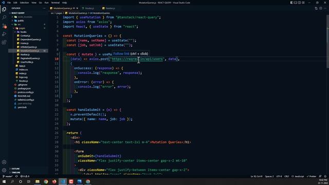 React Query Tutorial - 24 - Mutation Responses смотреть онлайн