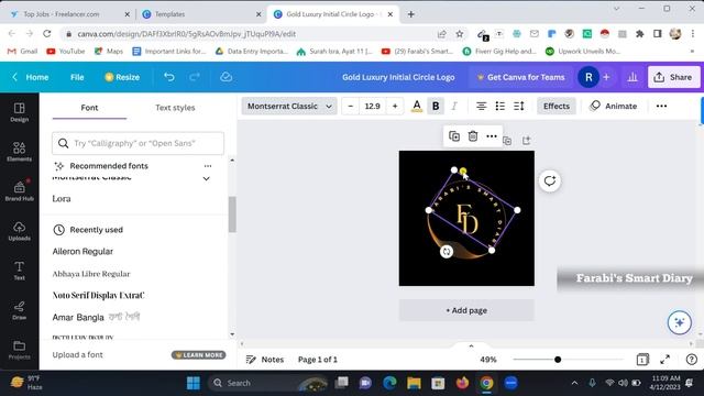 Canva logo Design Bangla Tutorial смотреть онлайн