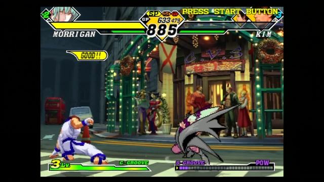 Capcom vs. SNK 2: Mark of the Millennium 2001 - Balrog/Yun/Morrigan - Arcade Mode Playthrough смотреть онлайн