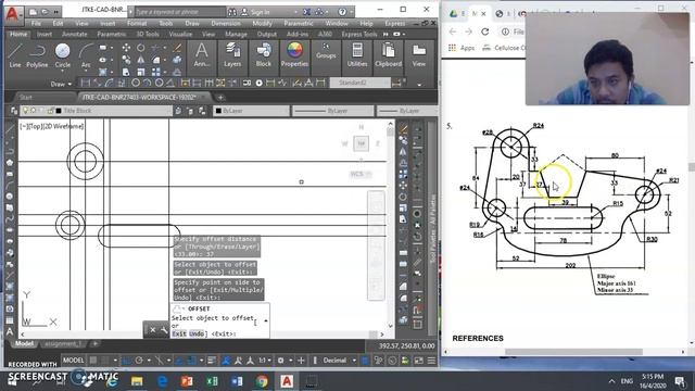 AutoCAD Chapter4 Dimensioning Practical Part 2 смотреть онлайн