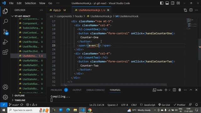 Part-74: useMemo() Hook method basics in react js. #like #share #subscribe #viral #reactjs смотреть онлайн