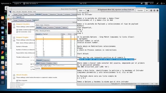 Explotando Blind SQL Injection con Burp Suite - Kali Linux смотреть онлайн