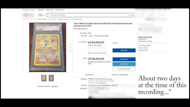 I React to My Friend Selling his German 1st Edition Base Set Charizard Glurak смотреть онлайн