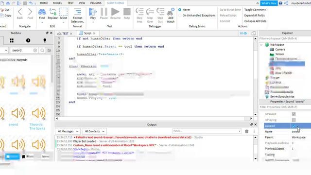 How To Make Sword With Sounds| Roblox Studio смотреть онлайн