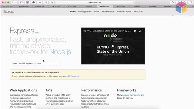 03 Node Server Connection and Express Installation смотреть онлайн