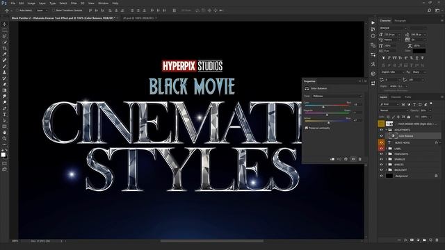 Black Panther Wakanda Forever Logo Style - Photoshop Text Effect смотреть онлайн