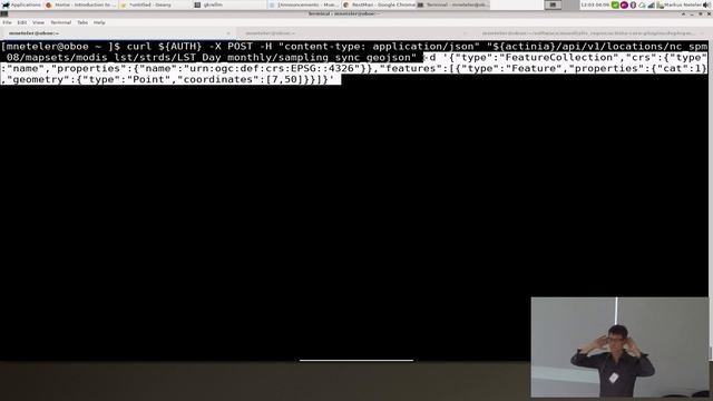 Markus Neteler: Cloud based processing of geo and Earth observation data смотреть онлайн