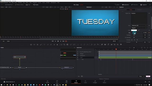 Fusion Keyframes 101 - DaVinci Resolve Fusion Animation Basics Tutorial смотреть онлайн