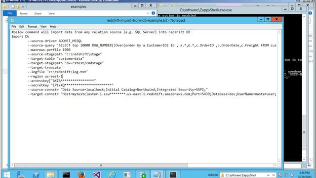 Load data into Redshift using ZappyShell Command Line tools смотреть онлайн