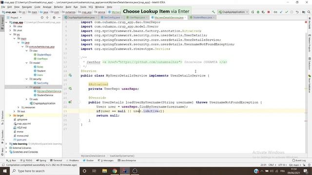 PART 10 - Spring boot crud with thymeleaf - implement UserDetailsService ? смотреть онлайн