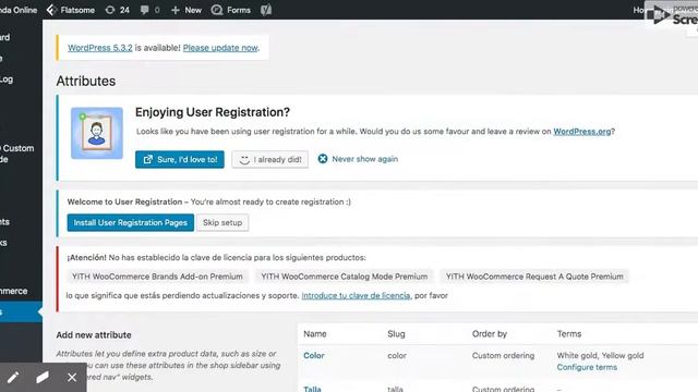 Product categories ‹ Tienda Online — WordPress смотреть онлайн