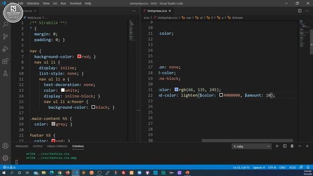 Sass color function #9 смотреть онлайн