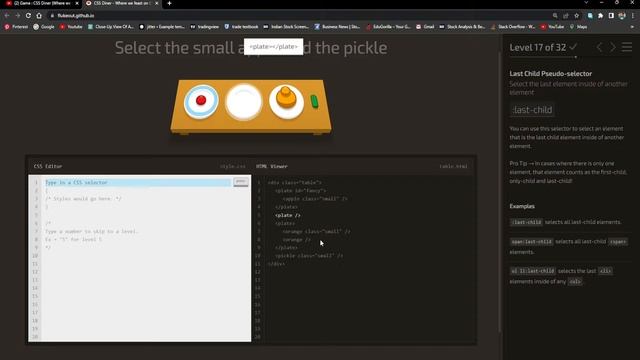 Game : CSS Diner (Where we feast on CSS Selectors) #games #coding #playandlearn смотреть онлайн