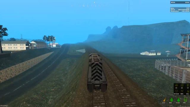 Поезд против АВТОБУСОВ и не только) GTA SA, останавливаем поезд! смотреть онлайн