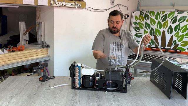 Чиллер для Станкокомплекта или Лазерного СО2 станка! Аналог CW5000 из Казахстана! смотреть онлайн