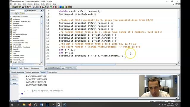 Random Numbers in Java смотреть онлайн