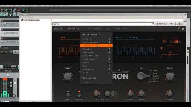 Крутой синтезатор электрогитары IRON смотреть онлайн