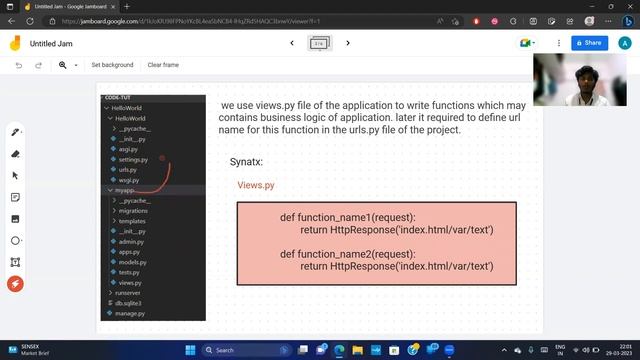 Explaining Views And URLs in Django Detailed Tutorial with Practical смотреть онлайн
