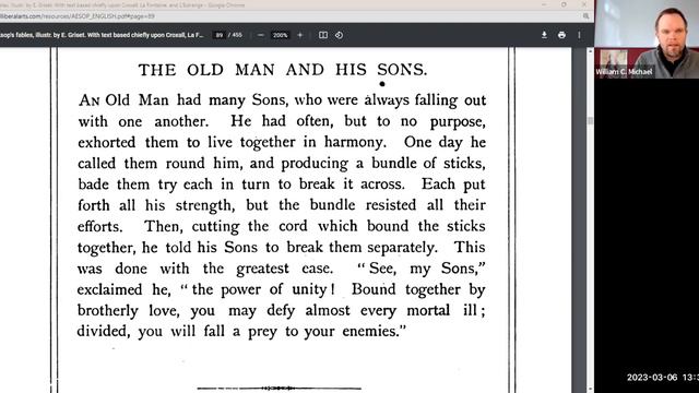 CLAA Live Class: Aesop's Fables: The Old Man and His Sons (03/06/2023) смотреть онлайн