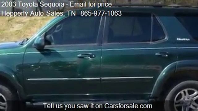 2003 Toyota Sequoia Limited 4WD for sale in Maryville, TN 37 смотреть онлайн