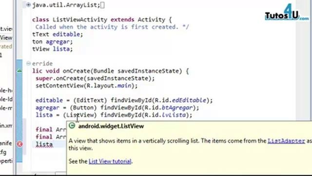 ArrayList y ArrayAdapter. Tutorial 31 en Español. Desarrollo de Aplicaciones Android. смотреть онлайн