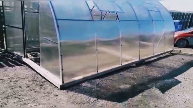 Капелька 3М. Каплевидная модель теплицы. Ширина 3 метра. смотреть онлайн
