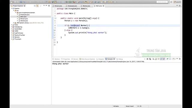 Java Cơ Bản 50 Toán Tử instanceof kiểm tra kiểu đối tượng của biến trong Đa hình - JMaster.io смотреть онлайн