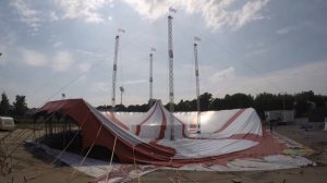 Таймлапс сборка цирка шапито Сафари бета